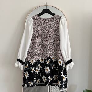 Sister Jane Daisy Flower Long Sleeve Mini Dress
